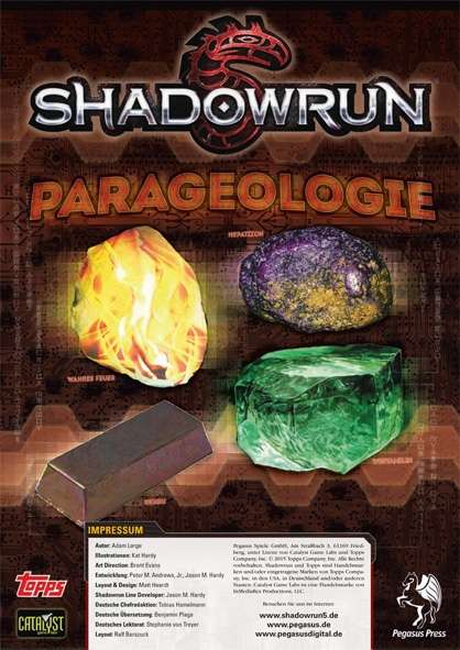 Cover SR5 Parageologie