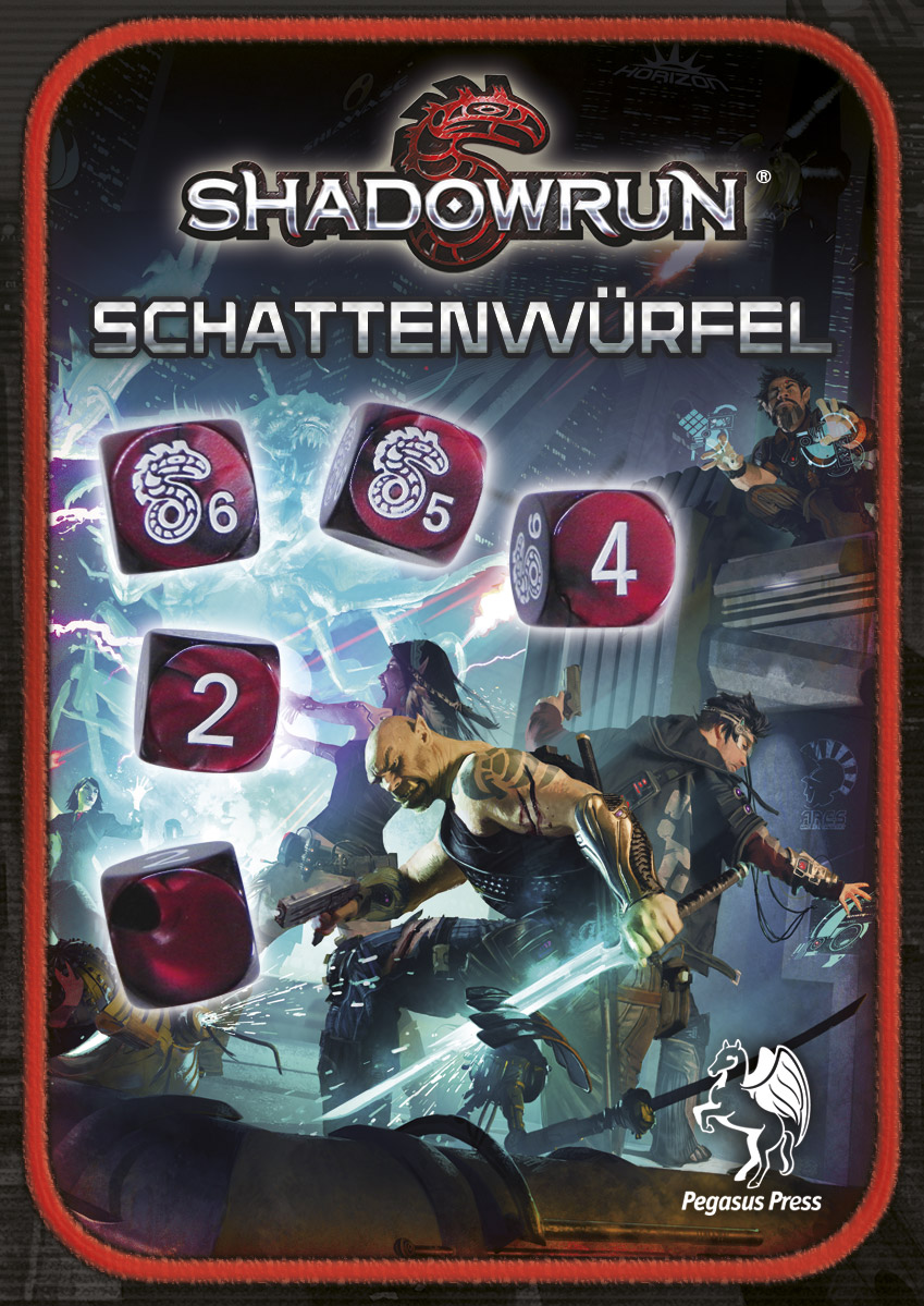 rot Shadowrun neue Version Würfelset 