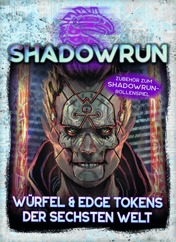 Cover Shadowrun 6 Würfel und Edge Tokens